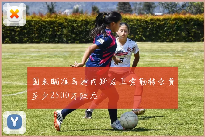 国米瞄准乌迪内斯后卫索勒转会费至少2500万欧元